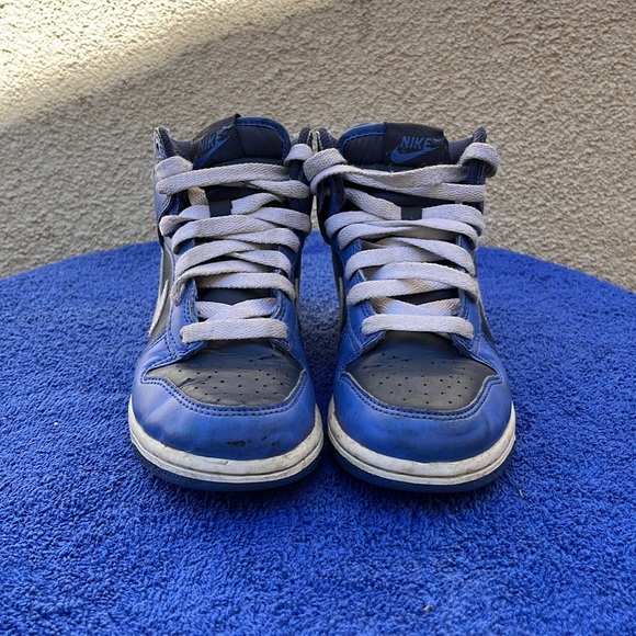 Blue White Hightop Nike Dunks 13C - Picture 1 of 5